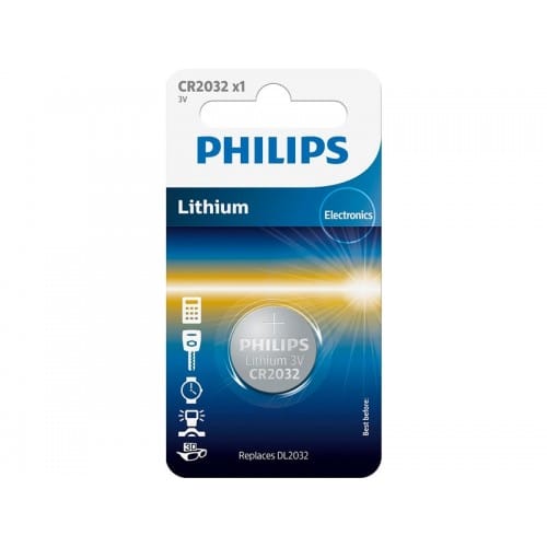 PHILIPS BATERIJA CR2032 MINI LITIUM 1 106185