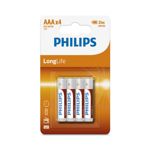 Philips baterii AAA Longlife 4 549435