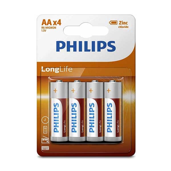 Philips baterii AA Longlife 4 549466