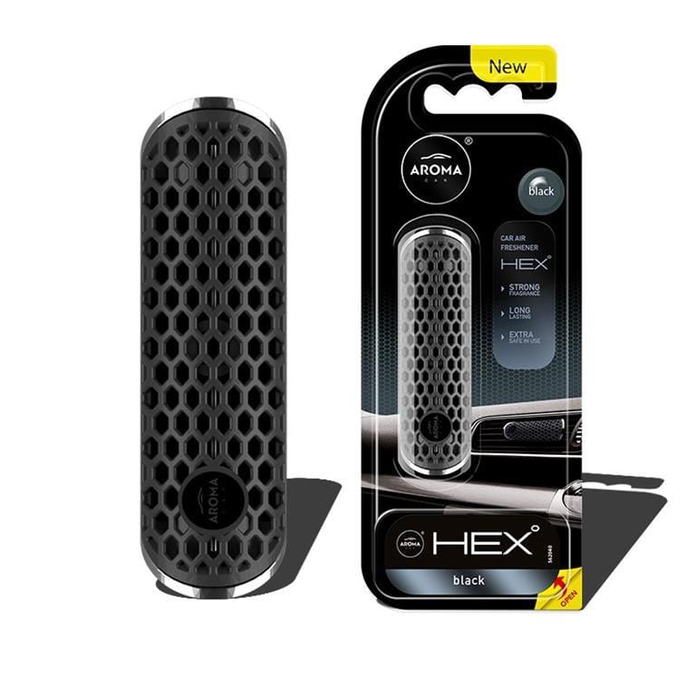 Освежувач АРОМА ПОЛИМЕР HEX black 877044