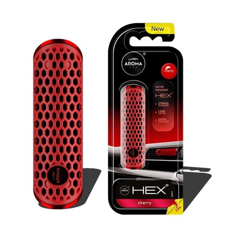 Освежувач АРОМА ПОЛИМЕР HEX cherry 877045