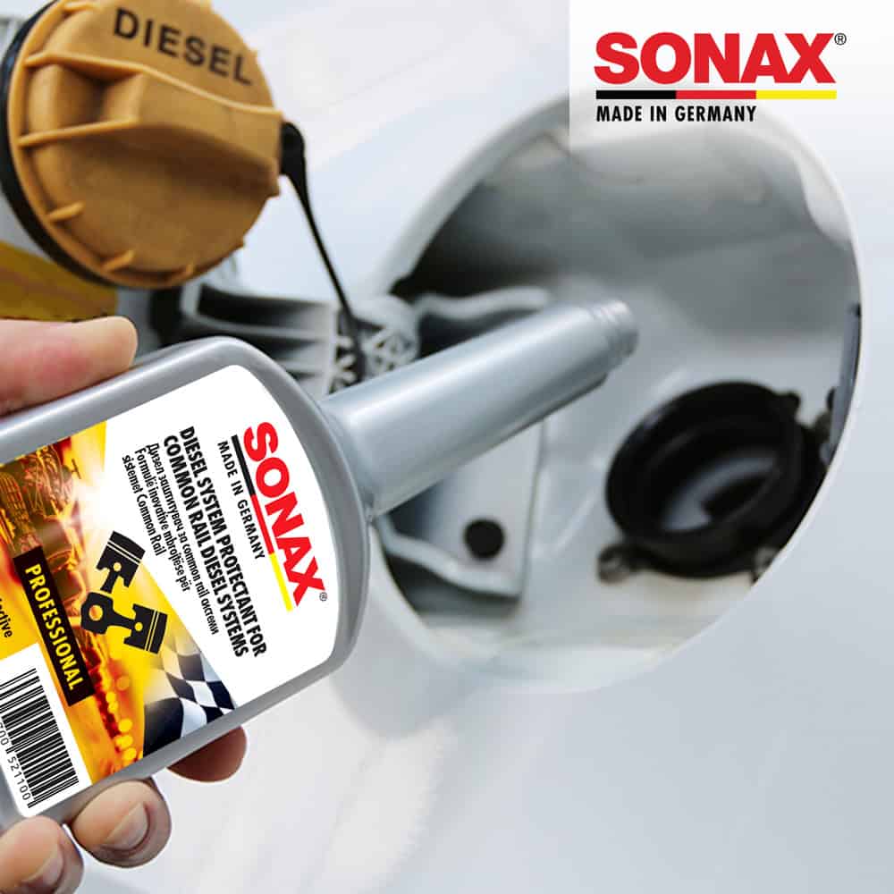 521100 Графа на масло за дизел, SONAX, за заштита на системот на гориво, made in Germany, одлична за одржување на дизел моторите.