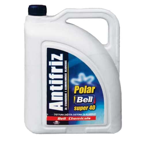 Autofriz antifriz за автомобили, Polar Bell Super 40, за заштита од ниски температури, високо квалитетна формула, задолжително за зимски услови, одлична заштита на моторот.