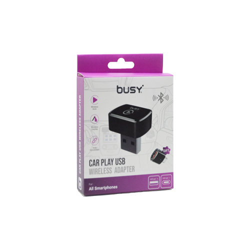 Busy® Бежичен CarPlay адаптер (УСБ/Тип-Ц) – 51079